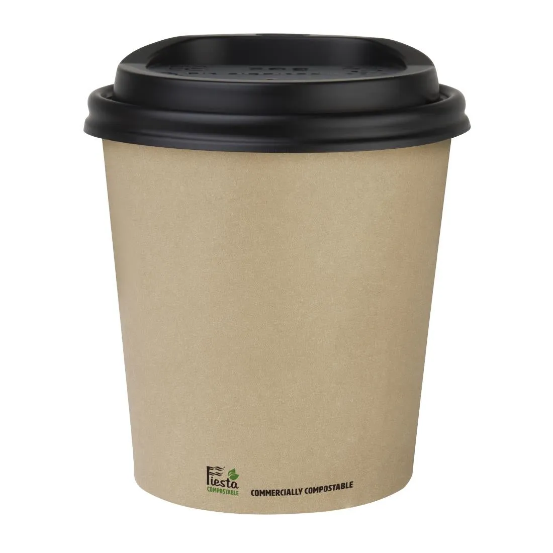 Fiesta Compostable Coffee Cups Single Wall 8oz (Pack of 50) - CU981