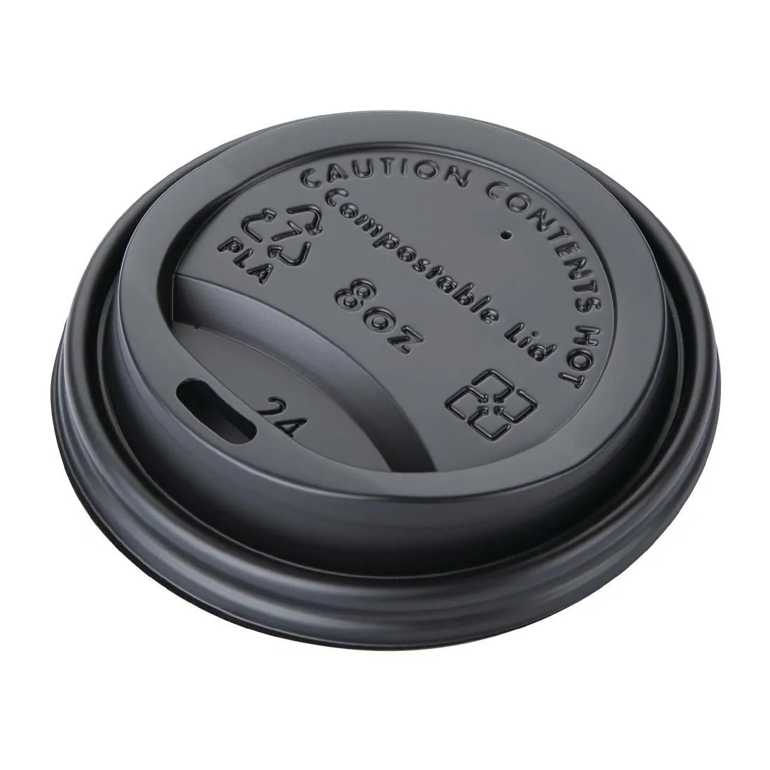Fiesta Green Compostable Coffee Cup Lids 225ml / 8oz (Pack of 1000) - DS052