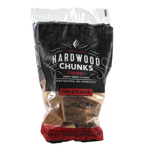 Fire & Flavor Premium Smoking Cherry Wood Chunks 4lbs 892805005775