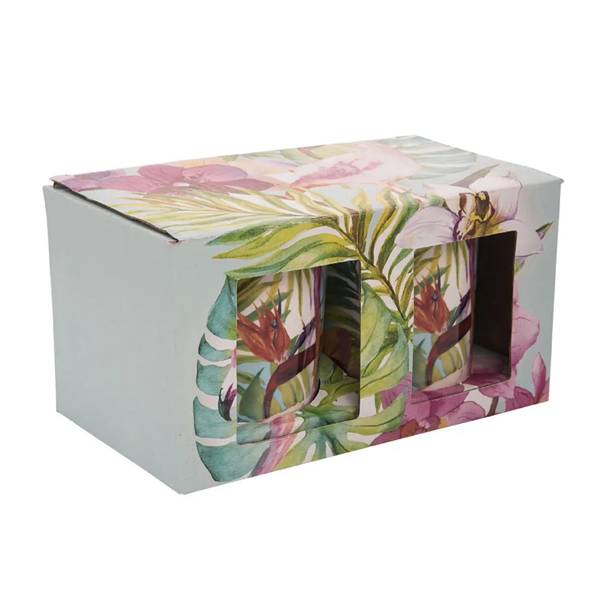 Flamingo Coffee Cups, Set of 2