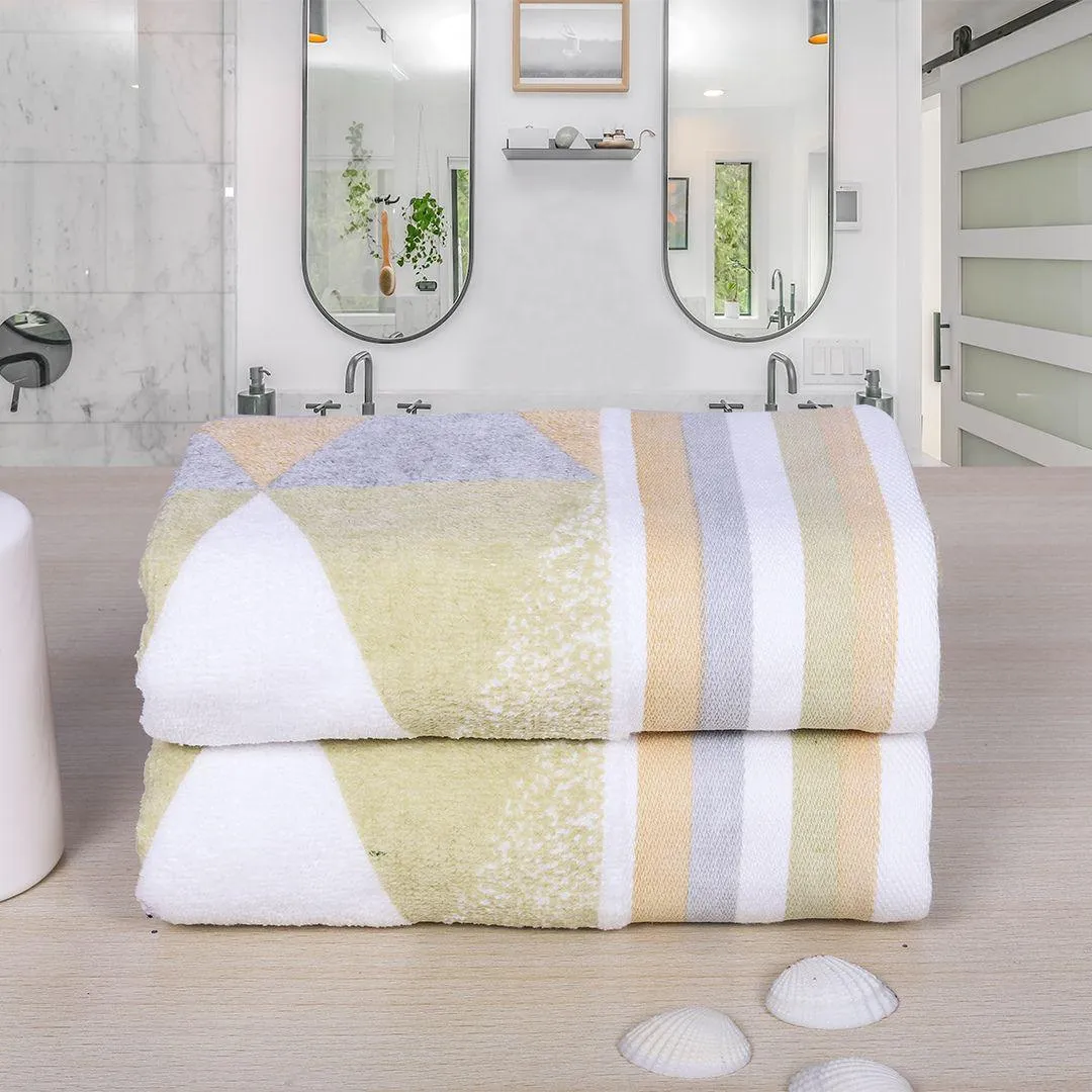 Frolina 500 GSM Cotton Hand Towel Set of 2 | Ultra Soft and Plush Towels