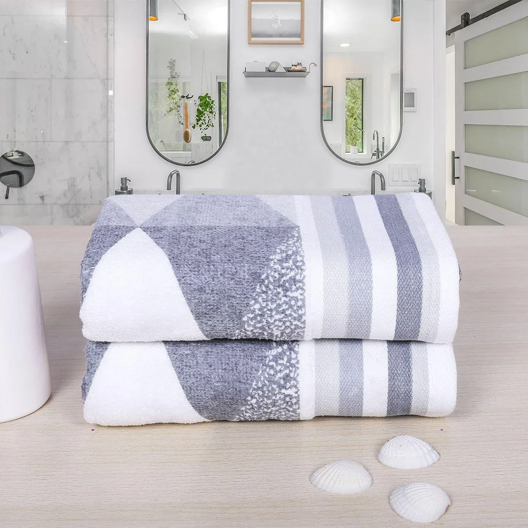 Frolina 500 GSM Cotton Hand Towel Set of 2 | Ultra Soft and Plush Towels