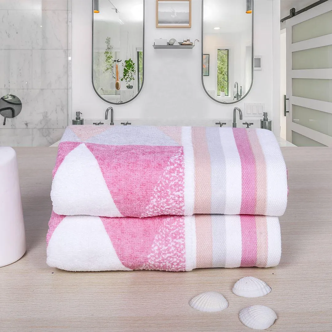 Frolina 500 GSM Cotton Hand Towel Set of 2 | Ultra Soft and Plush Towels