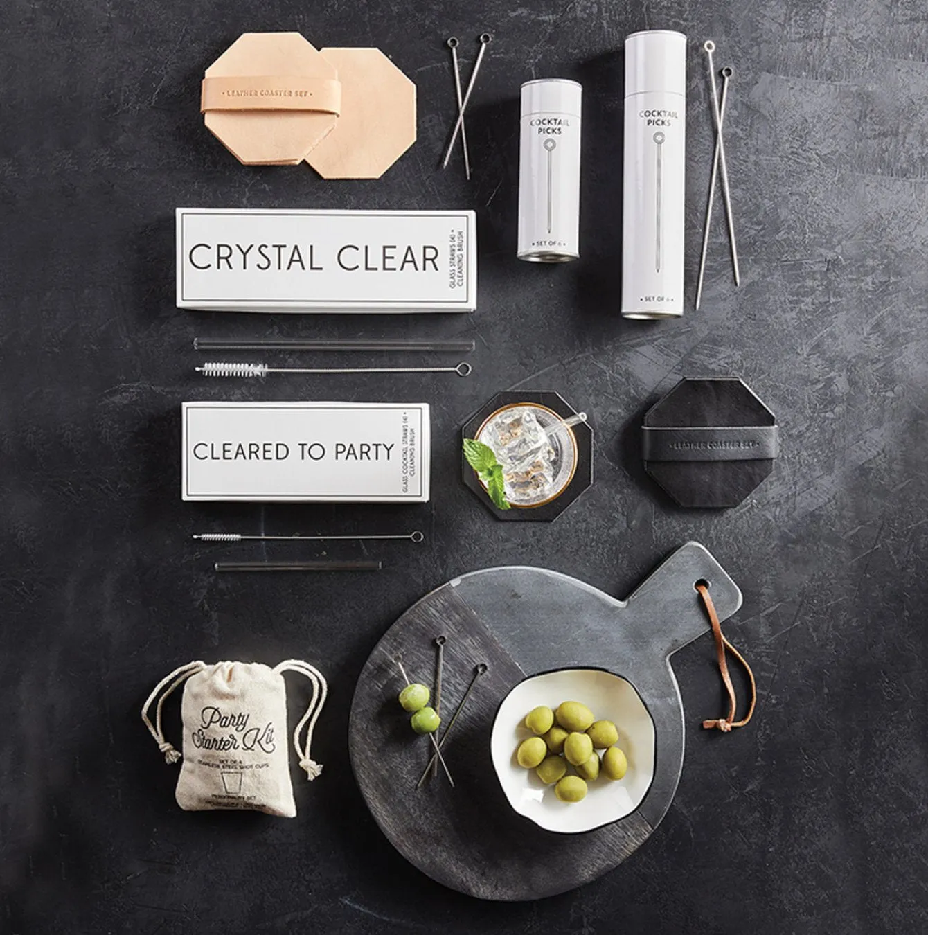 Glass Straw Set - 4/Pack