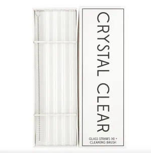 Glass Straw Set - 4/Pack