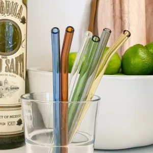 Glass Straws - Reusable Drinking Cocktail Straws
