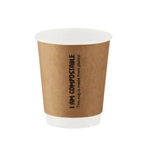 Green Home 250ml Kraft Double Wall Printed Hot Cup