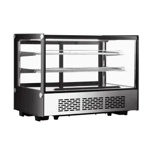 Hamoki Refrigerated Countertop Fridge Display Chiller 135 Litre Flat Glass - 251013