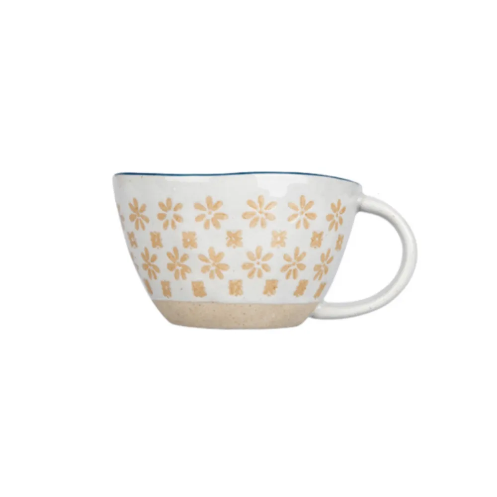 Hand-Painted Pottery Mugs