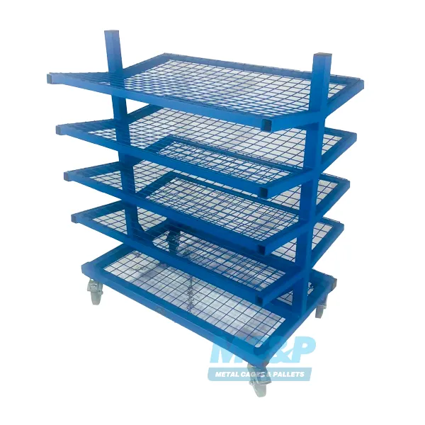 Heavy Duty Pipe Trolley ( Mesh Shelves)