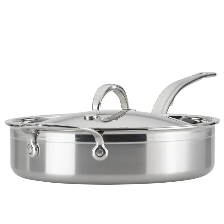 Hestan ProBond Professional Clad Stainless Steel Essential Sauté Pan 5 Qt / 30 cm - Made in Italy - 31570