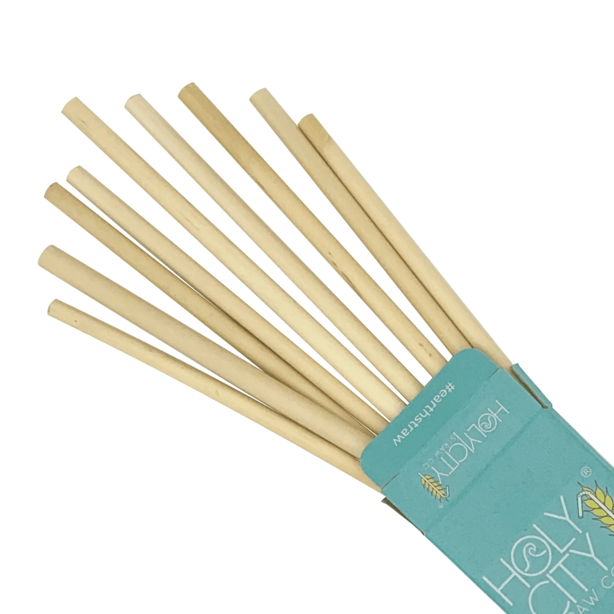 Holy City Straw Tall Reusable Reed Straws - 10 Pack
