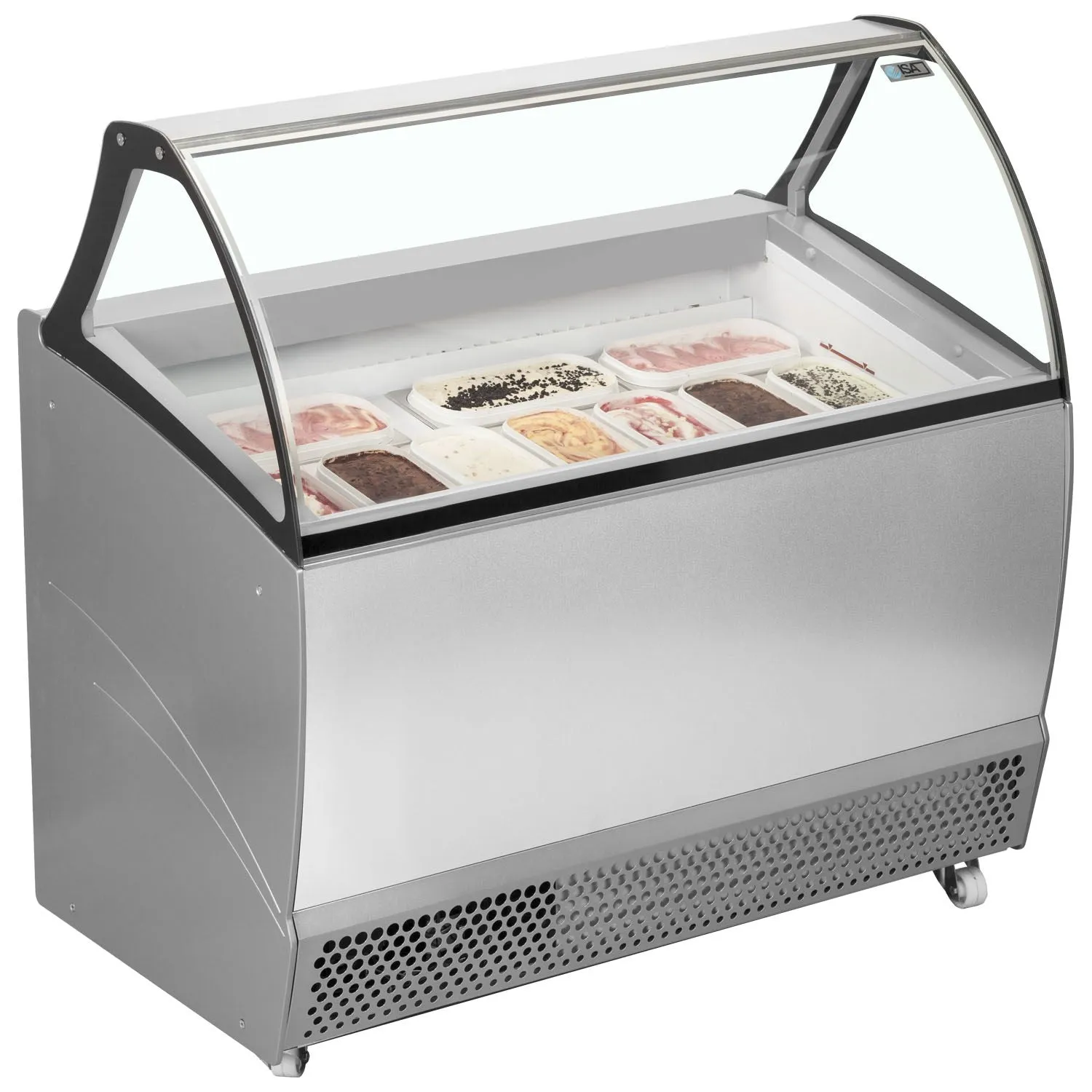 ISA Bermuda Range Ventilated Scoop Ice Cream Display