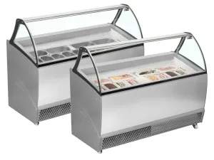 ISA Bermuda Range Ventilated Scoop Ice Cream Display
