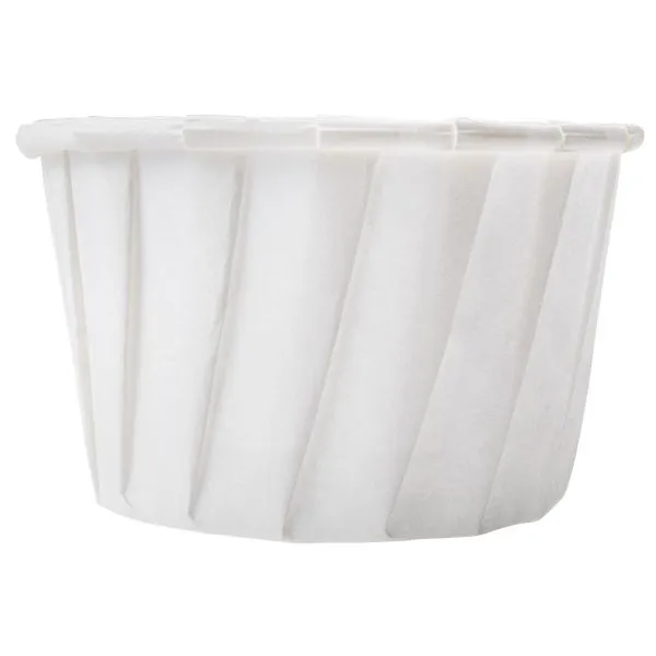 Karat 3.25 oz Paper Portion Cups, White - 5,000 pcs