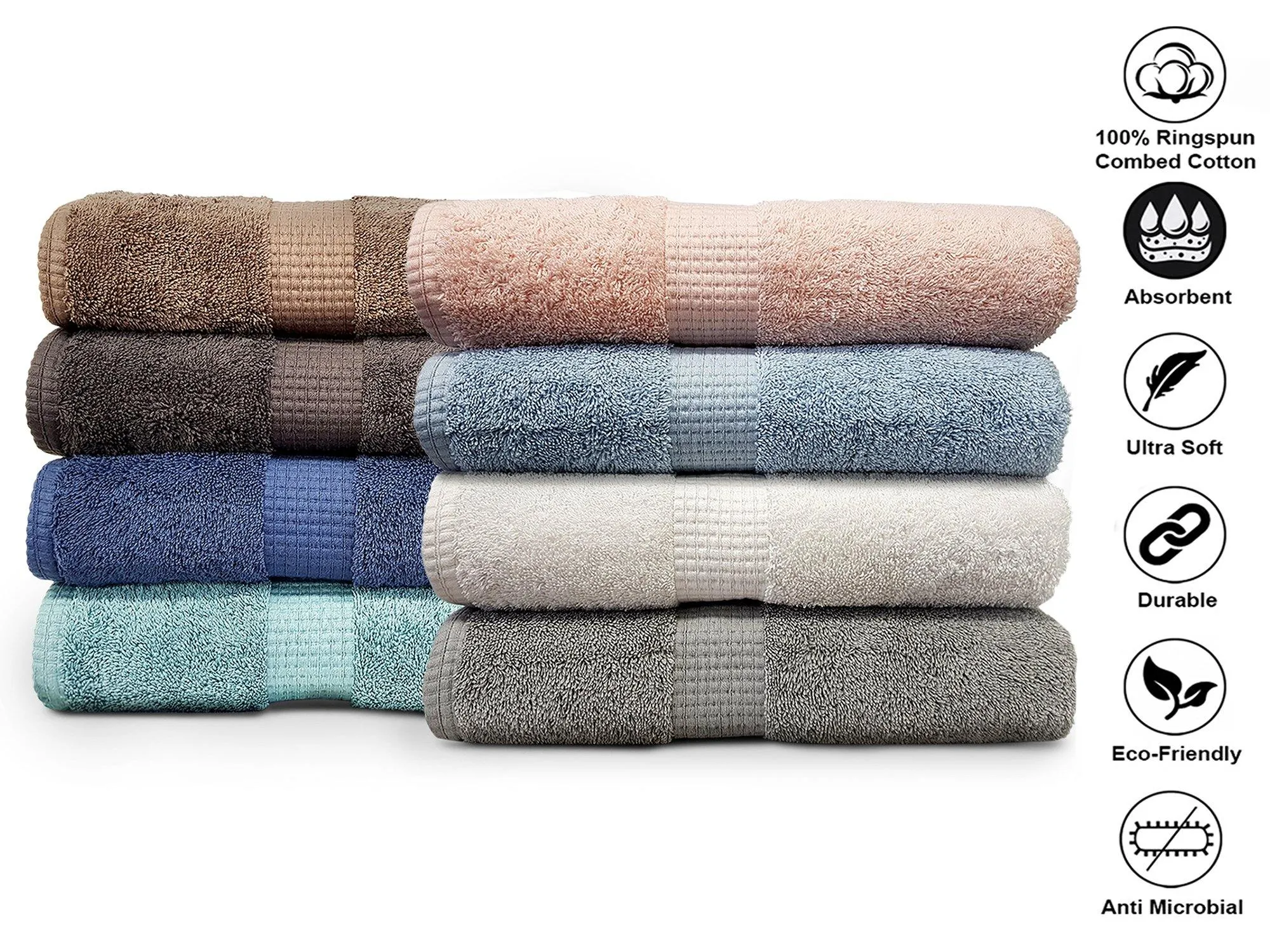 Lavish Touch 600 GSM 100% Cotton Ultra Soft Highly Absorbent Set of 22 Towels