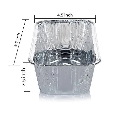 Loaf Pans - Disposable Aluminum Foil 2Lb Bread Pans, - 8.5 X 4.5 X 2.5 Inches, Pack of 30.