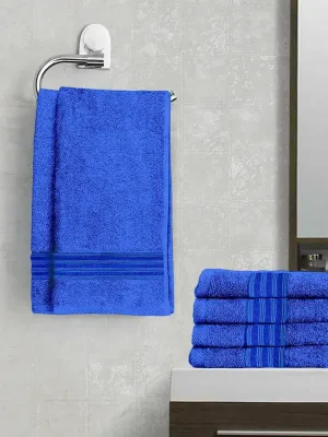 Lushomes Hand Towel, Hand Towel Set of 6, Royal Blue Cotton Hand Towel Sets 475 GSM, Small Towel for Hand, Kitchen, GYM, Wash Basin(40 x 60 cms, Pack of 6)