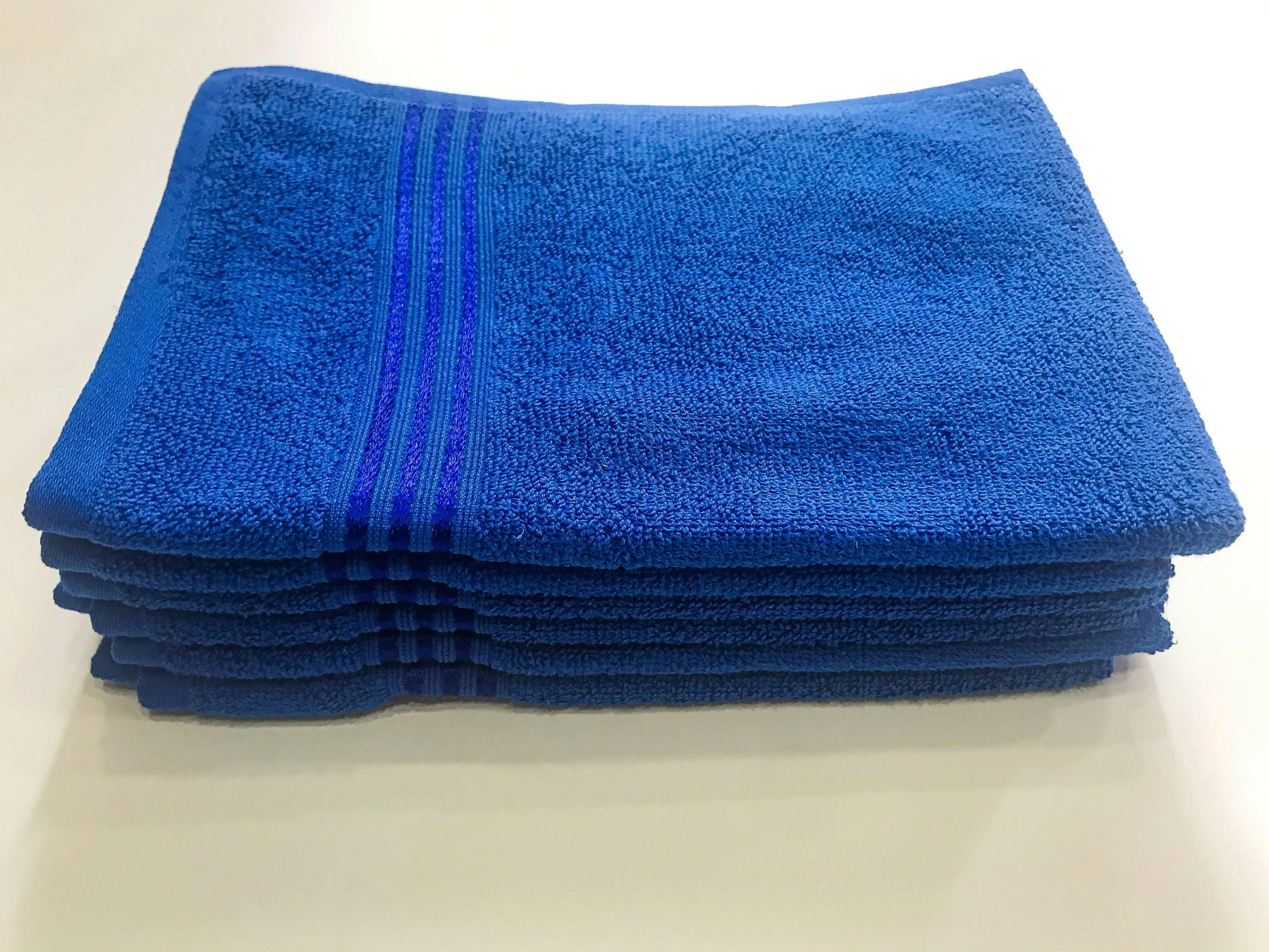 Lushomes Hand Towel, Hand Towel Set of 6, Royal Blue Cotton Hand Towel Sets 475 GSM, Small Towel for Hand, Kitchen, GYM, Wash Basin(40 x 60 cms, Pack of 6)