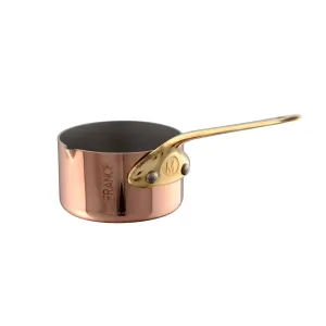 Mauviel M'Mini Copper Sauce Pan With Pouring Spout & Brass Handle, 0.21-qt