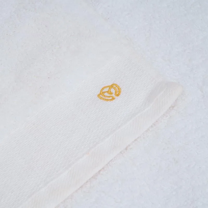 Micro Cotton Soft Serenity Solid Bath Towel - White