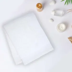 Micro Cotton Soft Serenity Solid Bath Towel - White