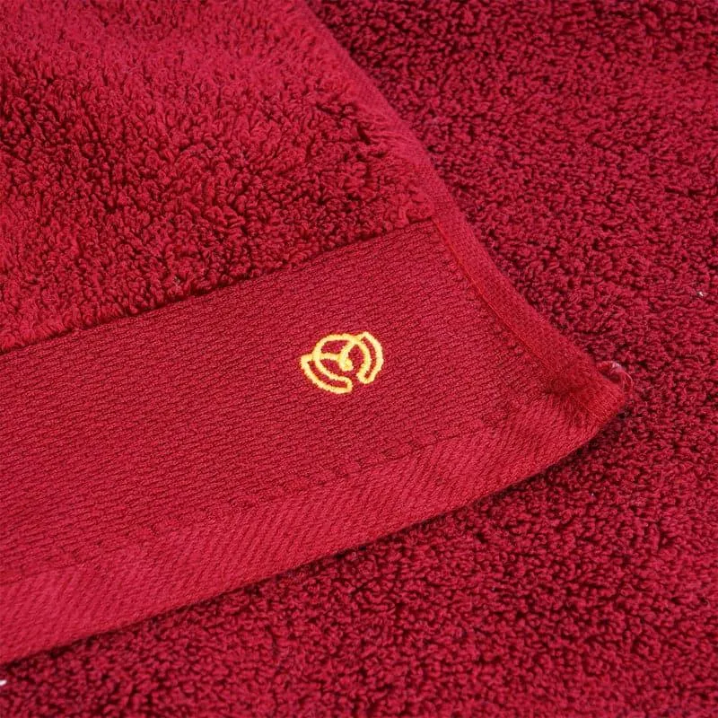Micro Cotton Soft Serenity Solid Face Towel (Maroon) - Set Of Four