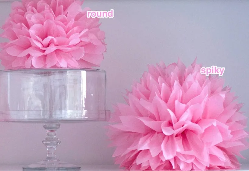 Mocha tissue paper pom pom