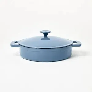 New - 3.5qt Enamel Braiser Blue - Figmint
