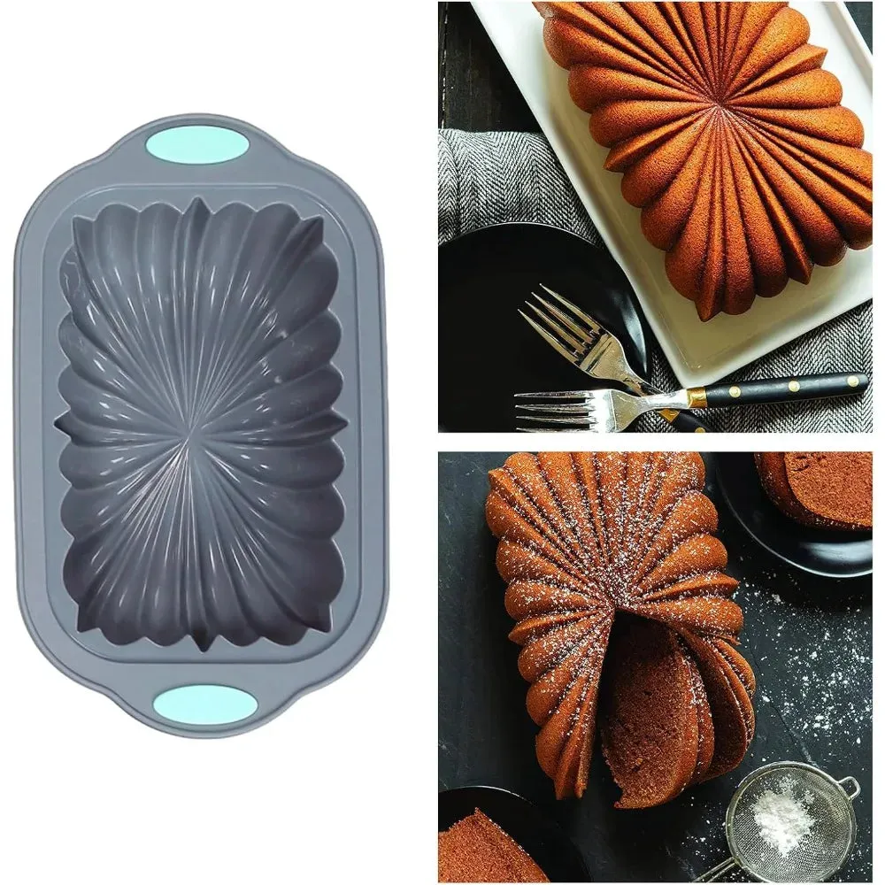 New LotusSwirl Silicone Baking Mold – Classic Pattern Cake Pan for Beautiful Bakes