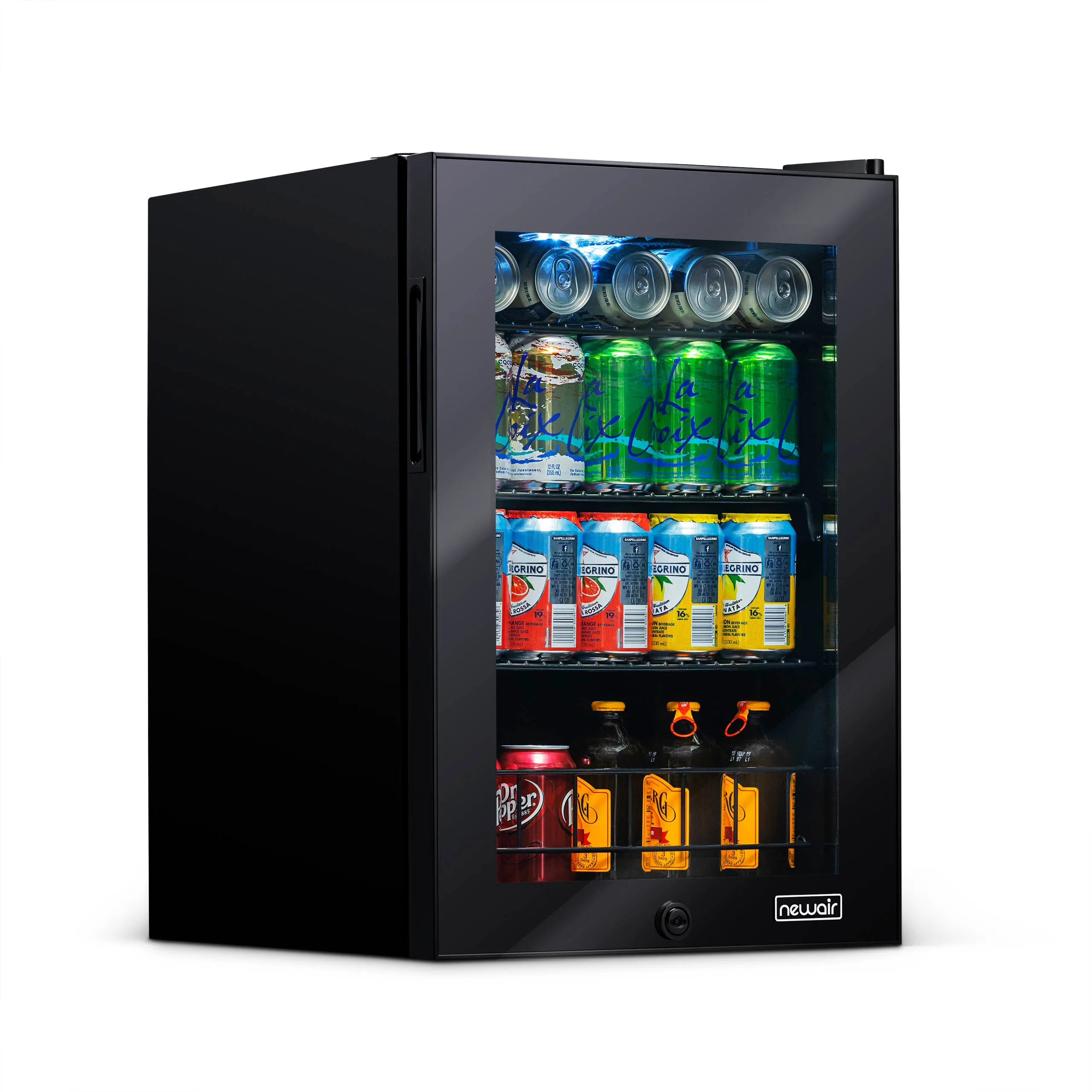 Newair® 90-Can Freestanding Black Beverage Fridge - 17"