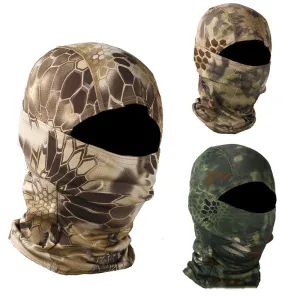 Outdoor Sun Protection Python Pattern  Face Cover