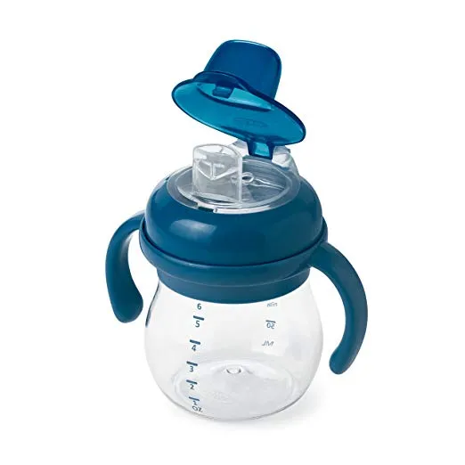 OXO Tot Grow Soft Spout Cup With Removable Handles 6oz/150ml 4m  - Navy