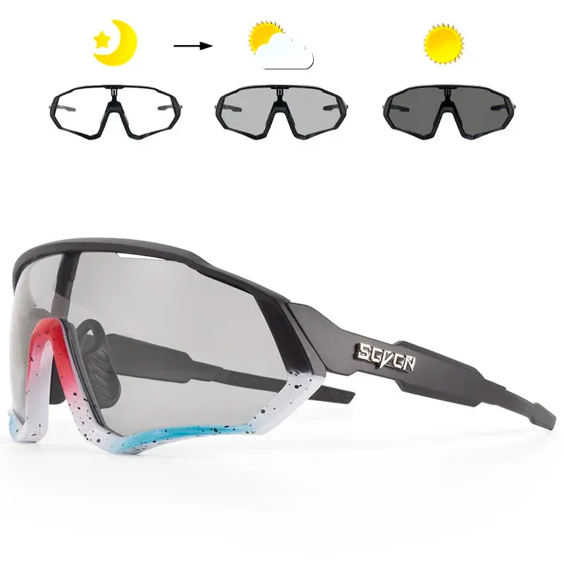 Photochromic UV400 Cycling Sunglasses for Outdoor Sports