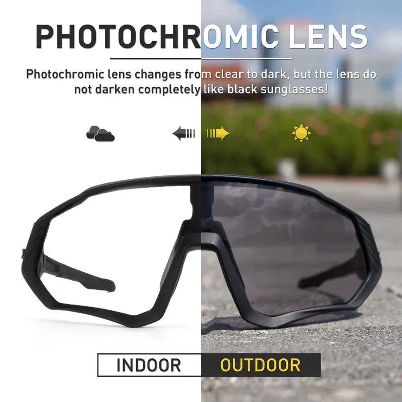 Photochromic UV400 Cycling Sunglasses for Outdoor Sports