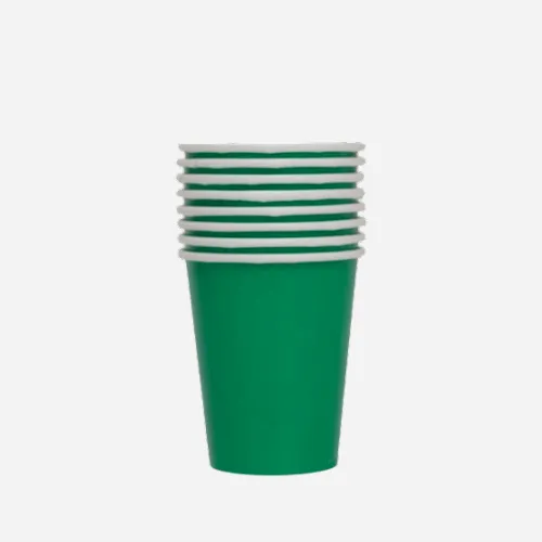 Plain Green Paper Cups