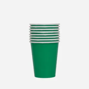 Plain Green Paper Cups