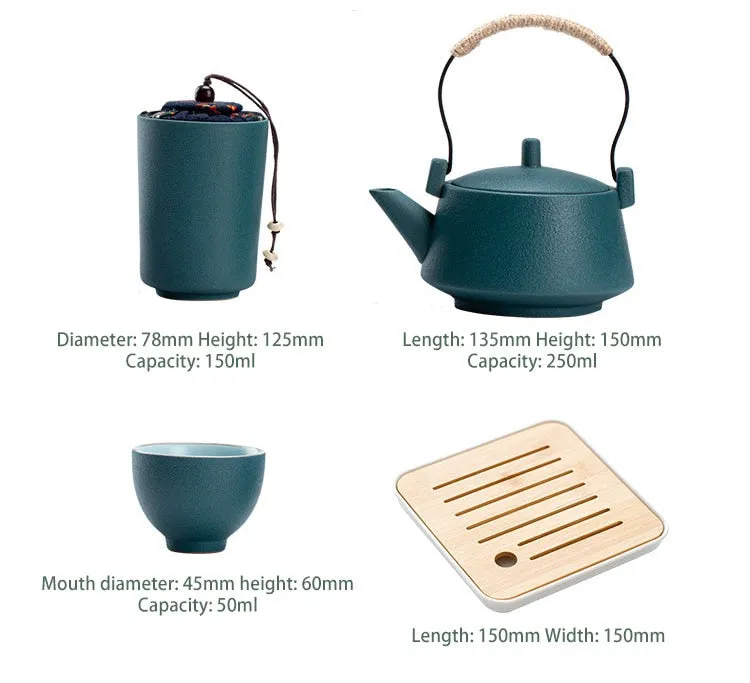 Portable Kung Fu Japanese Tea Set