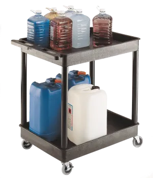 Proplaz Superstrength Plastic Multi Purpose Trolleys Storage Trays Black