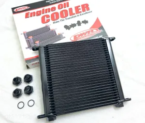 PWR Engine Oil Cooler - Plate and Fin 280 x 256 x 37mm (28 Row)