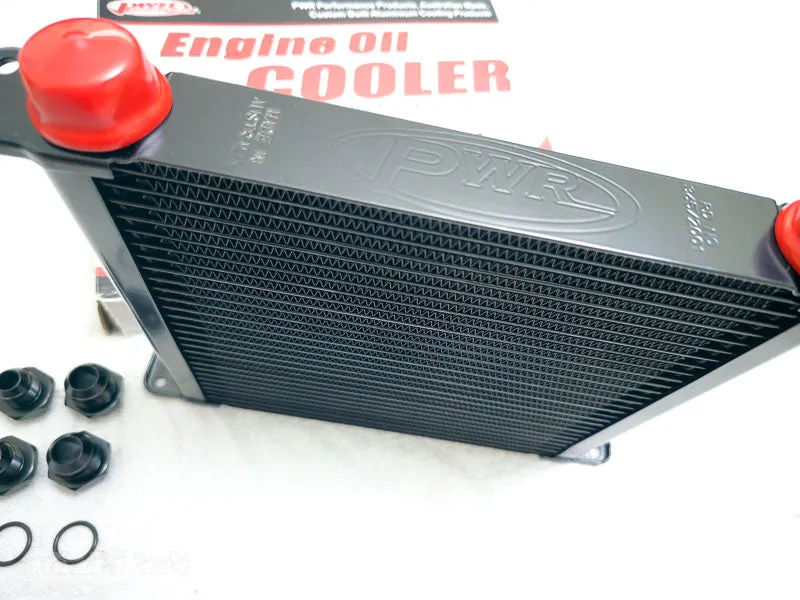 PWR Engine Oil Cooler - Plate and Fin 280 x 256 x 37mm (28 Row)