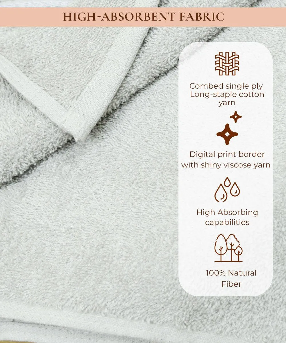 Rangoli Victoria 100% Cotton Bath Towel Set of 2 |  Ultra Soft, Super Absorbent Luxurious Towels