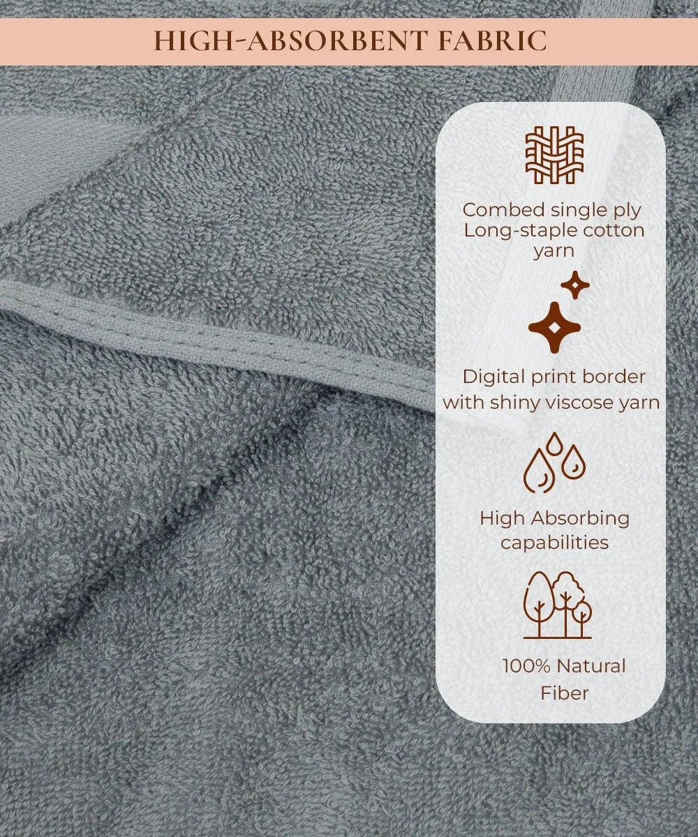 Rangoli Victoria 100% Cotton Bath Towel Set of 2 |  Ultra Soft, Super Absorbent Luxurious Towels
