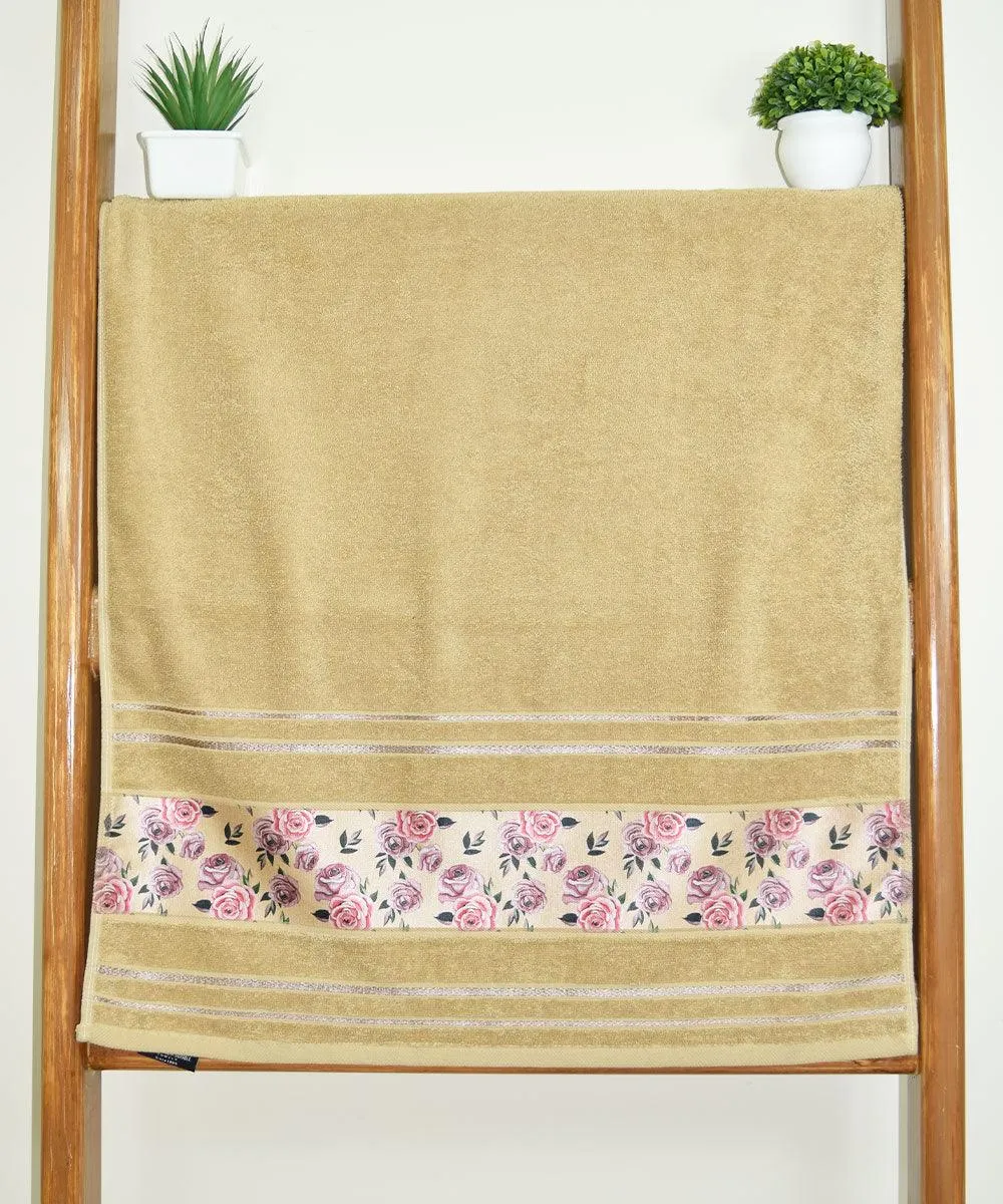 Rangoli Victoria 100% Cotton Bath Towel Set of 2 |  Ultra Soft, Super Absorbent Luxurious Towels