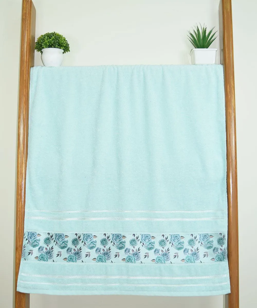 Rangoli Victoria 100% Cotton Bath Towel Set of 2 |  Ultra Soft, Super Absorbent Luxurious Towels