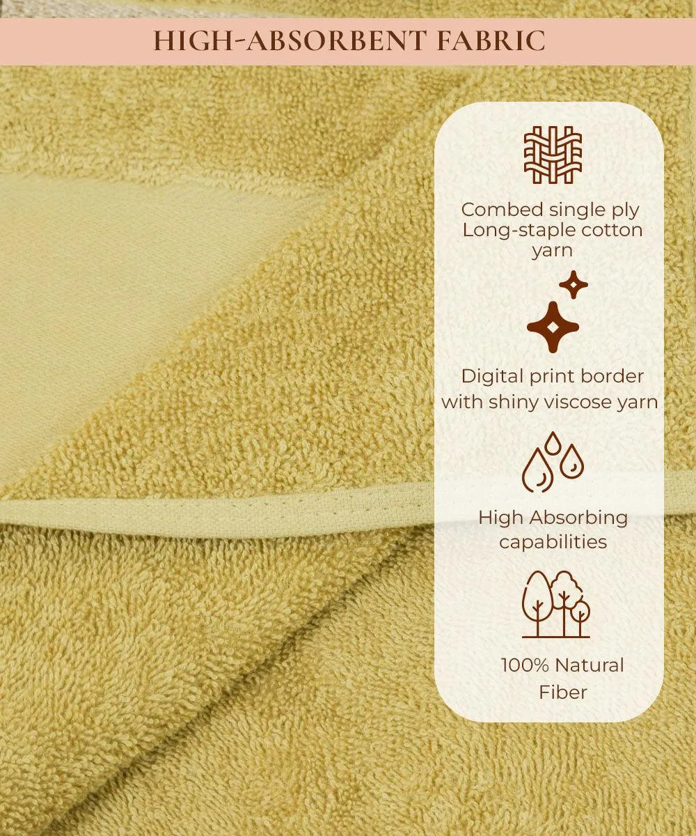 Rangoli Victoria 100% Cotton Bath Towel Set of 2 |  Ultra Soft, Super Absorbent Luxurious Towels