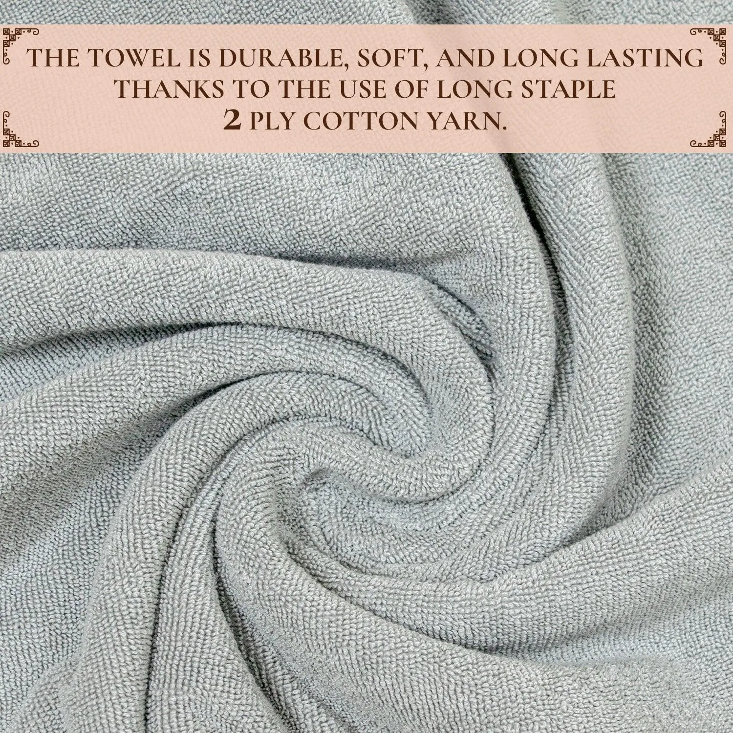 Regal 460 GSM Bath Towels Set Of 2 | Ultra Soft & Highly Absorbent Towels