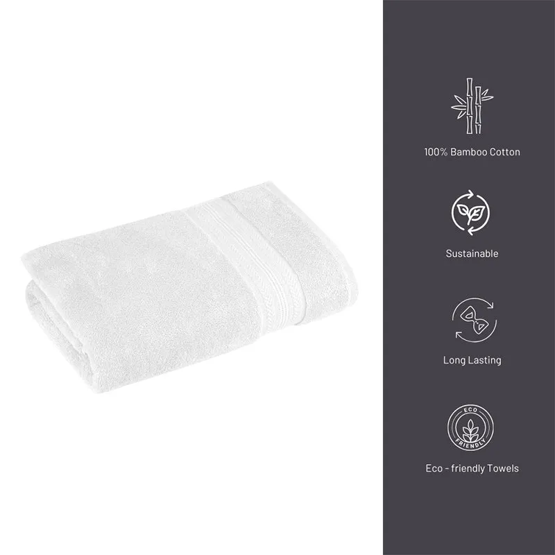 Reign Bath Towel (White) - Set Of Two