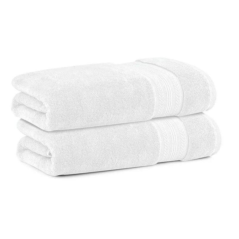 Reign Bath Towel (White) - Set Of Two