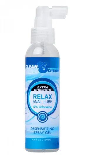 Relax Anal Gel Extra Strength Lubricant Desensitizing Spray 4 Oz.